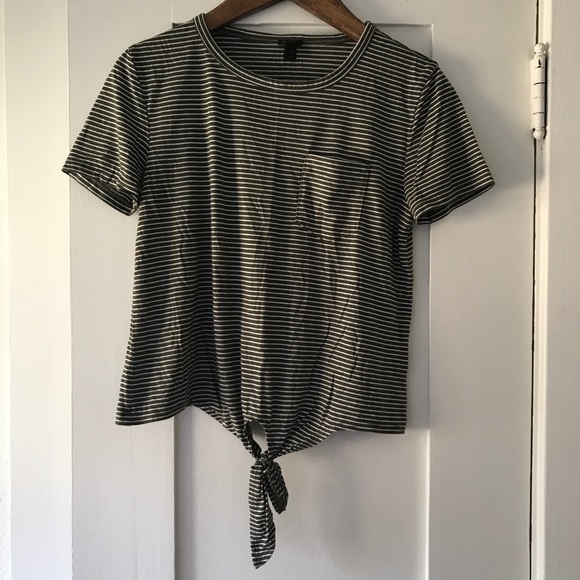 J. Crew Tops - J. Crew Olive Green Crop Top